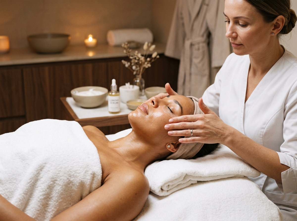 Tratamiento facial en gabinete